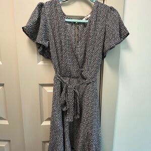 Elegant Black and White Women's Dress